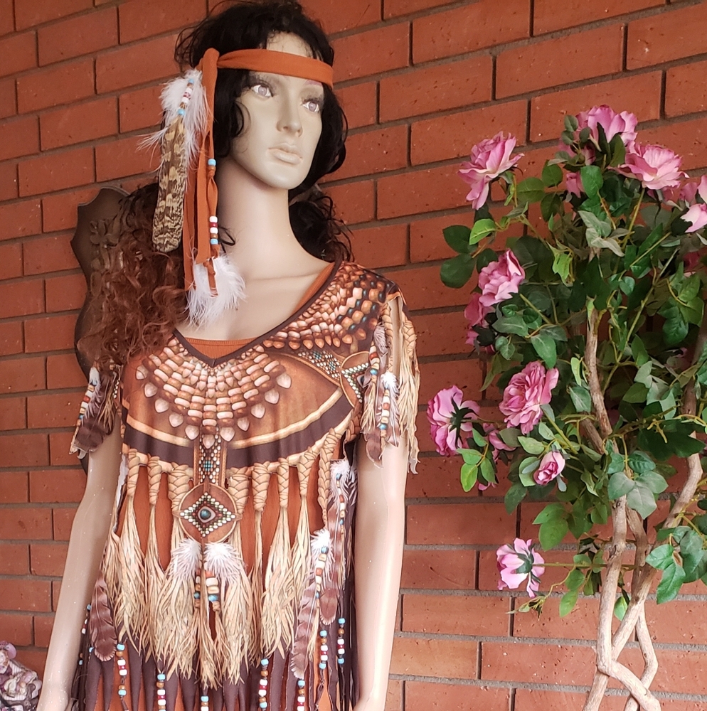 2 piece Indian style dress, under layer tank top dress, outer layer custom cut